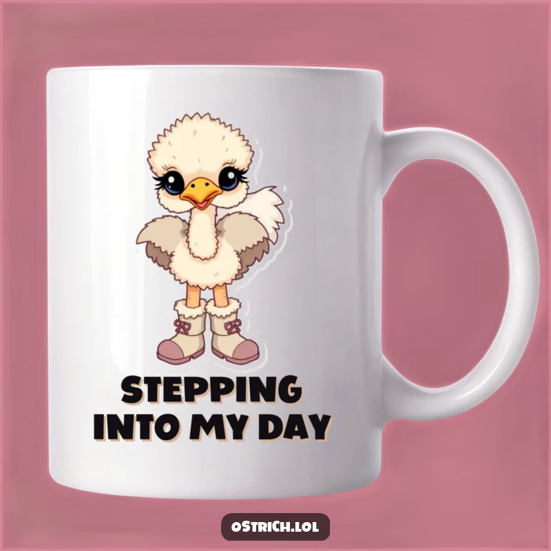 Funny Baby Ostrich Boots Mug - Adorable & Hilarious Gift