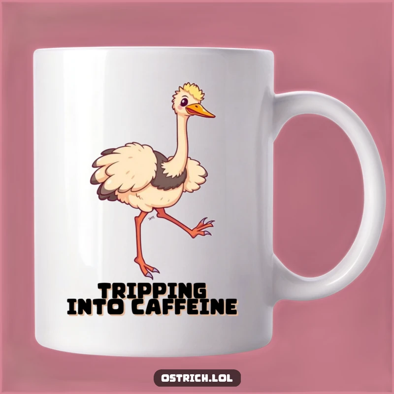 Funny Ostrich Legs Mug: Hilarious Gift for Clumsy Fun