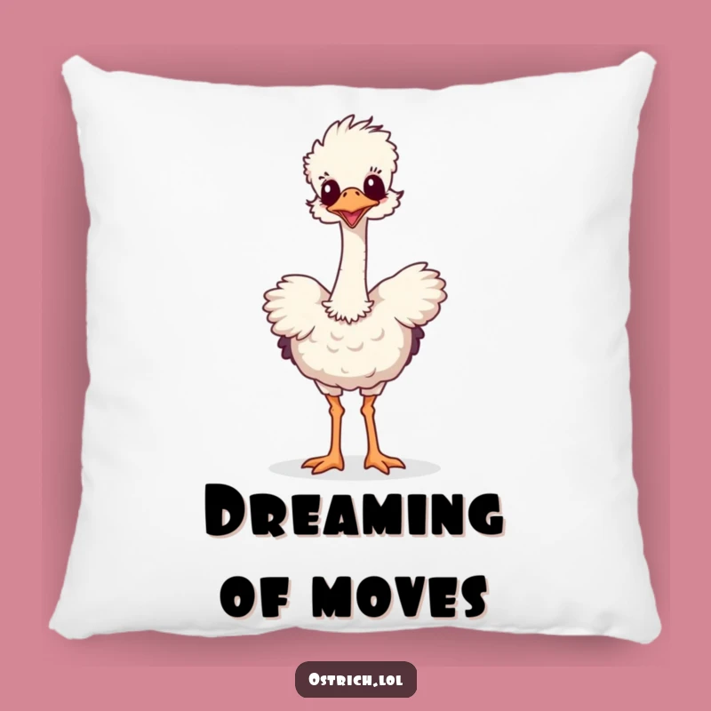 Funny Ostrich Dance Pillow: Comfy & Hilarious Home Decor Gift