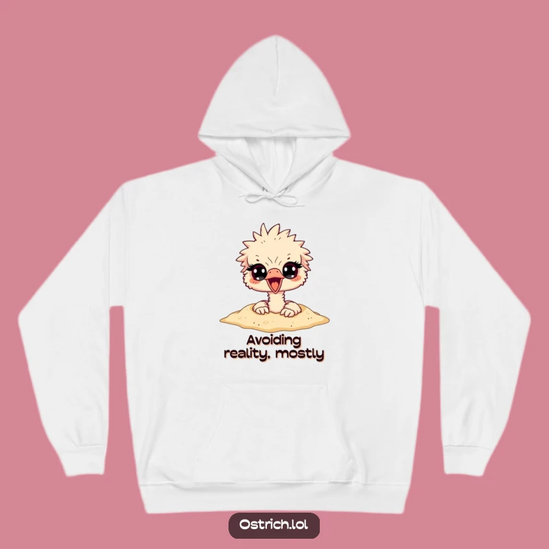 Funny Ostrich Sand Head Hoodie - Cozy & Hilarious Escape Gift