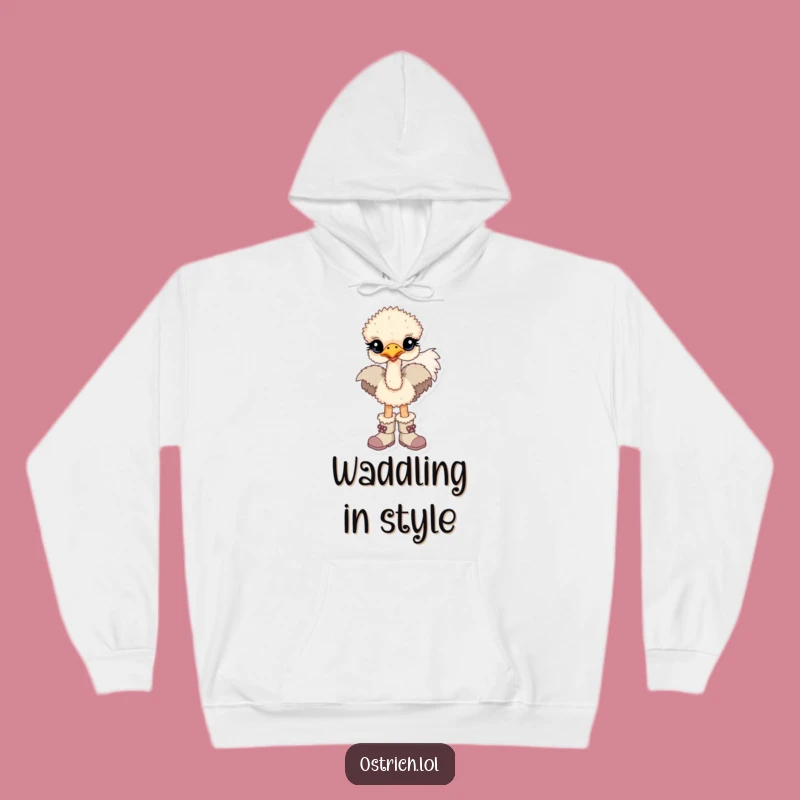 Funny Baby Ostrich Boots Hoodie - Cozy & Cute Gift