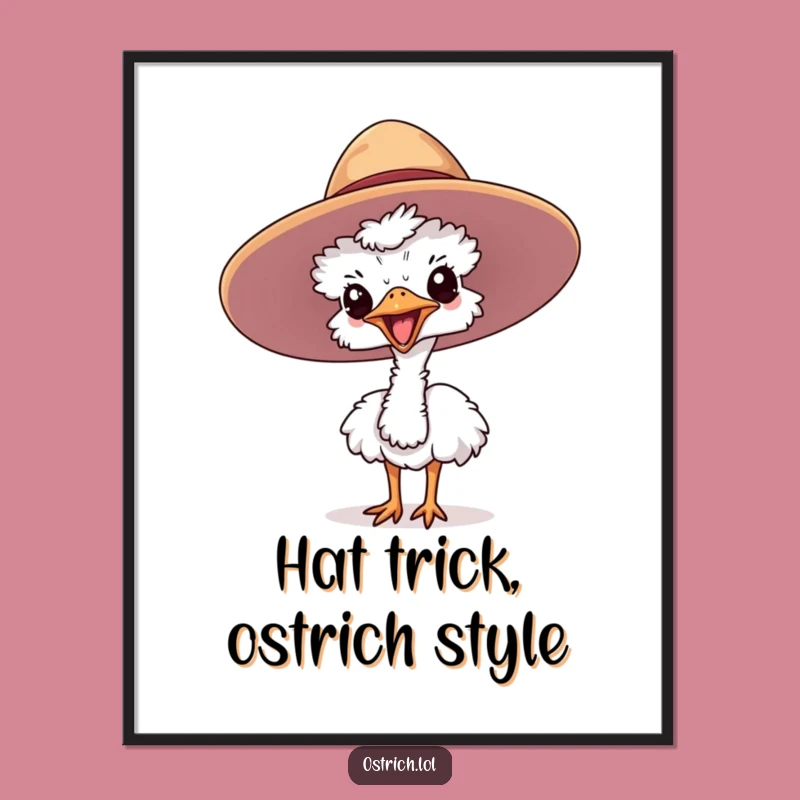 Free Printable Ostrich Wall Art: Quirky Downloadable Decor for a Playful Space